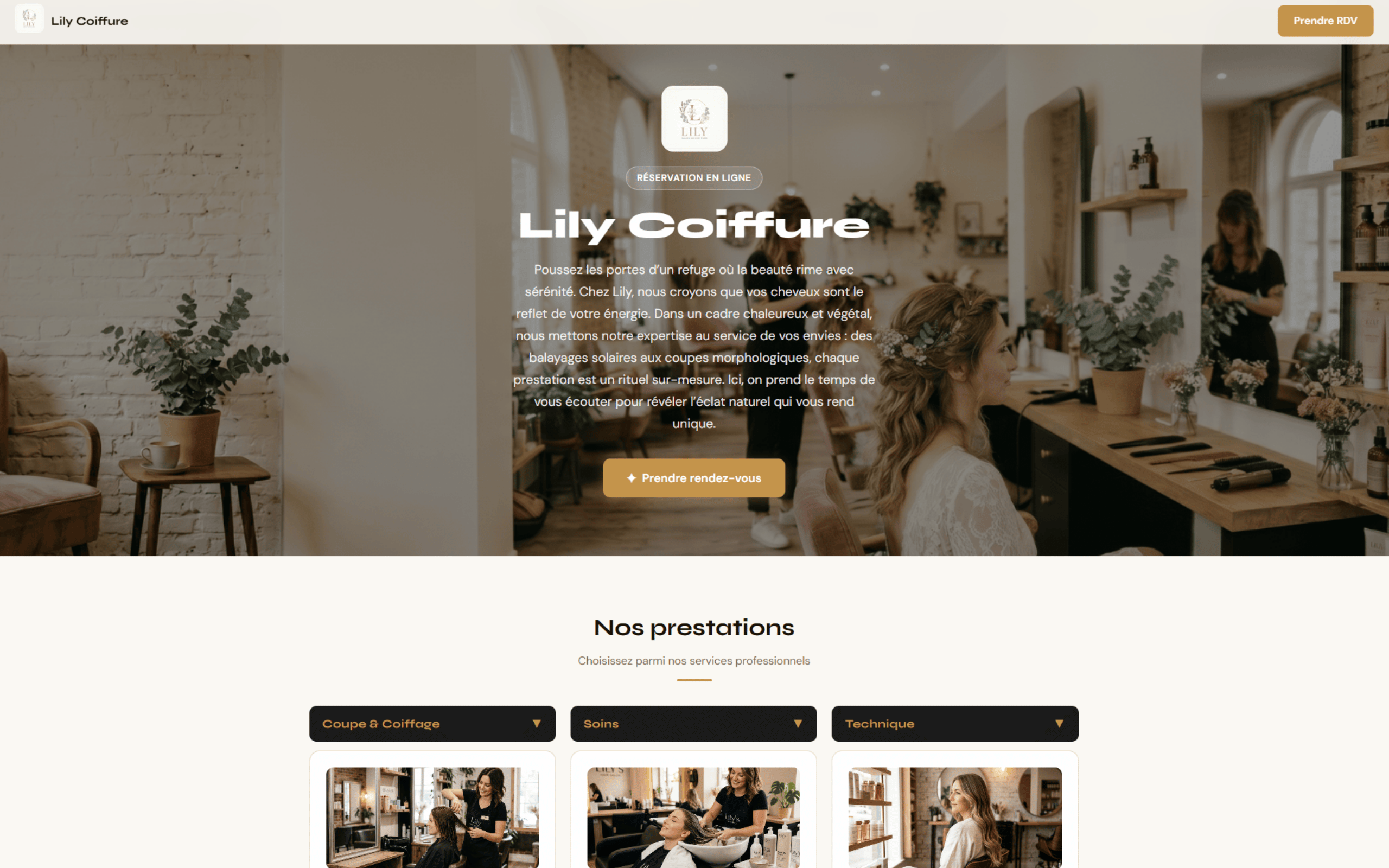 Site Vitrine GlowDesk